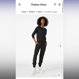 Outdoor voices cloud knit jogger